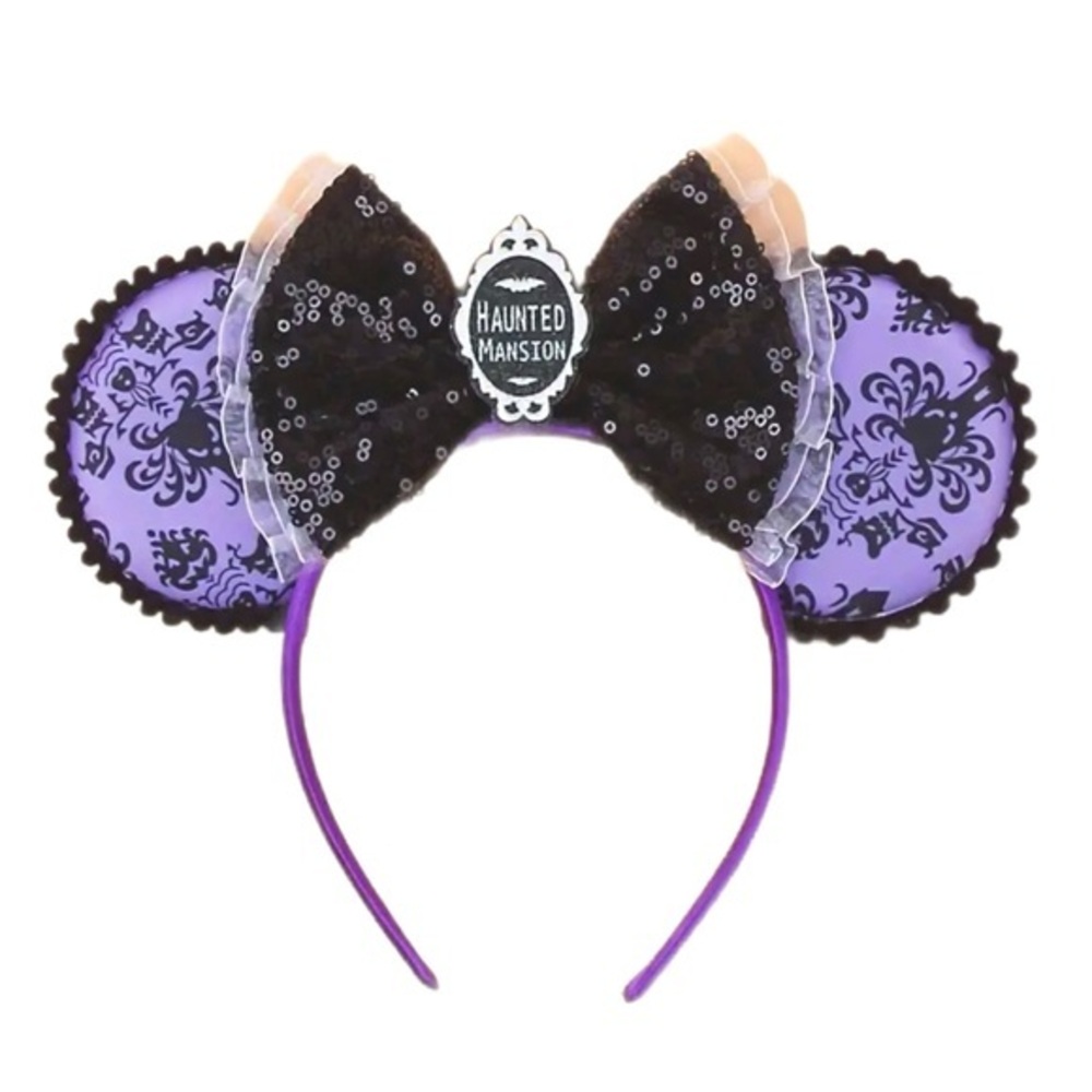 Haunted Mansion Purple and Black Sequin Headband